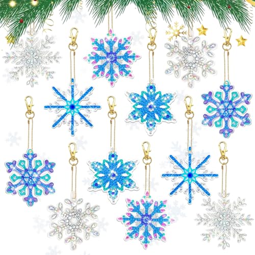 SJUNJIE 12 Stück 5d Diamond Painting Weihnachten Schneeflockenelemente Diamond Painting Anhänger DIY Diamond Painting Winter Geeignet für Fenster Weihnachtsbäume Gärten Veranden und Balkone SJUNJIE 12 Stück 5d Diamond Painting Weihnachten Schneeflockenelemente Diamond Painting Anhänger DIY Diamond Painting Winter Geeignet für Fenster Weihnachtsbäume Gärten Veranden und Balkone von SJUNJIE