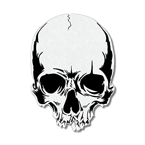 Herterich Products Airbrush Schablone für Totenkopf Schädel | Skull Stencil A5 | Präzises Design | Perfekt für Tattoo, Graffiti und kreative Kunst | Wiederverwendbar und Lösemittelresistent von Herterich Products