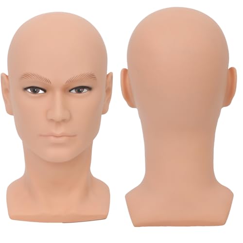 Mannequin-Kopf, weiblich, professioneller Kosmetologie-Trainingskopf, Puppenkopf für Perückenherstellung und Präsentationsständer, mit kostenloser Tischklemme (GT-C) von SK-QACD