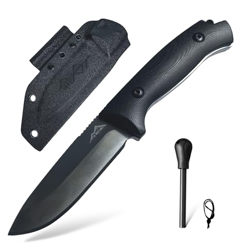 SK Wild Ones® Outdoor Messer Survival - Jagdmesser Feststehende Klinge - Survival Messer Outdoor Mit G10 Handhaben - EDC-Messer Outdoormesser Feststehend - Aus 440 C Edelstahl Survival Knife Loki von SK Wild Ones