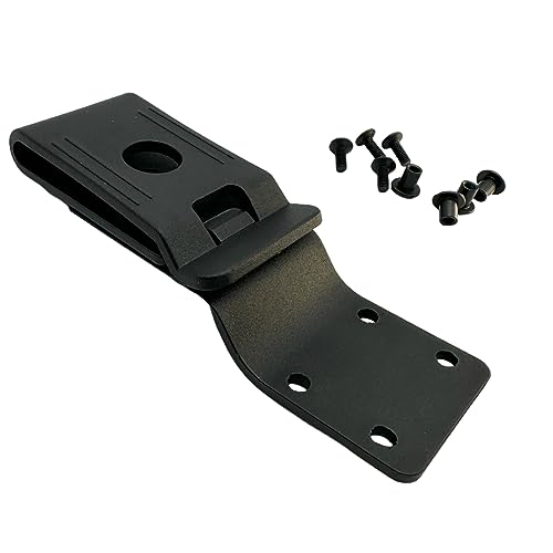 SK Wild Ones® Kydex Clip - Kydex Gürtelclip - Messer Scheide Gürtel - Holster Gürtel, Schwarz, Zusätzliche Tasche - Messerholster Für - Gürtel Clip (mit 360-Grad-Schwenkhalter) von SK Wild Ones