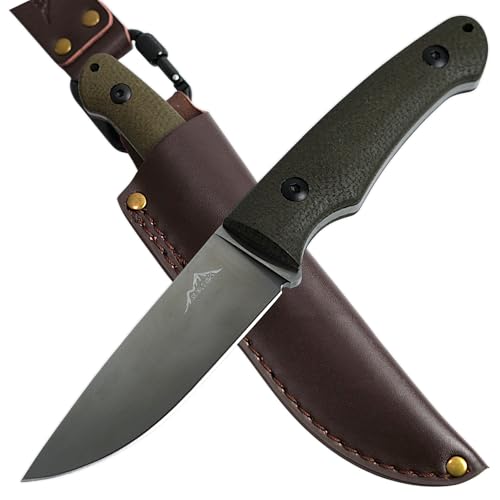 SK Wild Ones® Outdoor Messer Survival - Jagdmesser Feststehende Klinge - Survival Messer Outdoor Griff aus Micarta - Outdoormesser Feststehend - Aus 440C-Stahl Survival Knife für Camping Tyr von SK Wild Ones