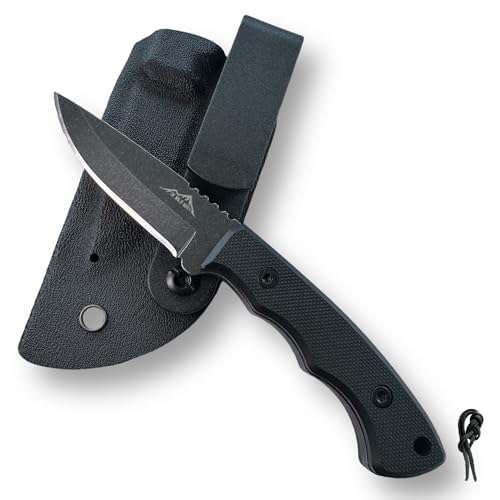 SK Wild Ones® Outdoor Messer Survival - Jagdmesser Feststehende Klinge - Survival Messer Outdoor Mit G10 Handhaben - EDC-Messer Outdoormesser Feststehend - Aus 420 HC Edelstahl Neck Knife Lorni von SK Wild Ones