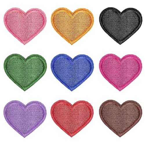 27 Stück Herz Stickerei Aufnäher, Flicken Bestickte Reparaturen, Rot Herzen Aufnäher Flicken 4,3 x 3,7 cm Bügelpatch in Herzform für Kleidung Hüte Jacke Jeans Rucksäcke Tasche DIY Dekoration 27 Stück Herz Stickerei Aufnäher, Flicken Bestickte Reparaturen, Rot Herzen Aufnäher Flicken 4,3 x 3,7 cm Bügelpatch in Herzform für Kleidung Hüte Jacke Jeans Rucksäcke Tasche DIY Dekoration von SKDFHOD