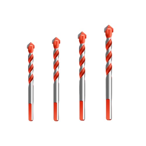 4/5/6/7-teiliges Hartmetall-Steinbohrer-Set, 3–12 mm, für Metall, Keramik, Fliesen, Beton, Holz, hohe Verschleißfestigkeit (4 Stück) von SKFGNX