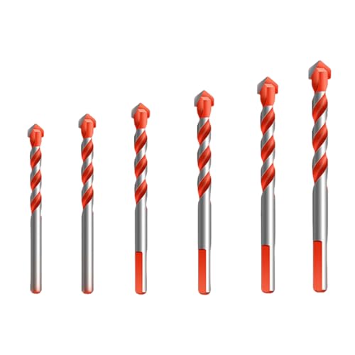 4/5/6/7-teiliges Hartmetall-Steinbohrer-Set, 3–12 mm, für Metall, Keramik, Fliesen, Beton, Holz, hohe Verschleißfestigkeit (6 Stück) von SKFGNX