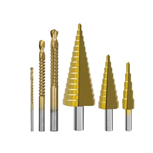4–12/4–20/4–32 mm, dreieckiger Griff, gerade Nut, Leiterbohrer, 3/6/8 Sägebohrer, 6-teiliges Locher-Montageset (6-teilige Plastiktüte) von SKFGNX