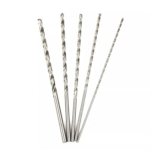 5-teiliges extra langes HSS-Bohrerset aus Schnellarbeitsstahl, 150 mm, 2 mm/3 mm, 3,5 mm, 4 mm, 5 mm, Bits für Holz, Aluminium, Kunststoff 5-teiliges extra langes HSS-Bohrerset aus Schnellarbeitsstahl, 150 mm, 2 mm/3 mm, 3,5 mm, 4 mm, 5 mm, Bits für Holz, Aluminium, Kunststoff von SKFGNX