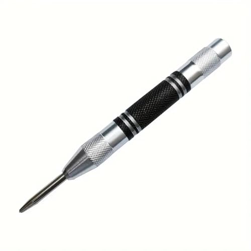 Automatischer Körner, Lochmarkierer, Holz, Metall, Stahl, Federkraft, Kerner, Bohrer, Sucher, Hochleistungsstanzer, Zimmerei, automatisches Handwerkzeug (Körner, 1 Stück) von SKFGNX