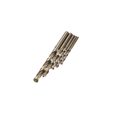 Kobalt-Spiralbohrer-Set, Jobber für Metall, harter Edelstahl, Gusseisen, Holz, Aluminium, Kupfer, Lochschneider, runder Schaft (Kobaltbohrer 5) von SKFGNX
