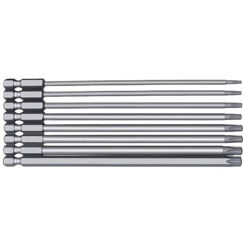 Magnetischer Bit, extra lang, 200 mm, Schraubendreher-Set, manipulationssicher, Stern, für elektrische Bohrmaschinen, Schraubendreher, Sechskantschaft Magnetischer Bit, extra lang, 200 mm, Schraubendreher-Set, manipulationssicher, Stern, für elektrische Bohrmaschinen, Schraubendreher, Sechskantschaft von SKFGNX