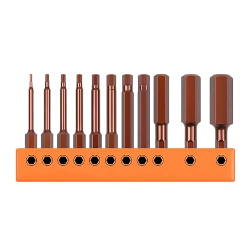 Sechskant-Inbusschlüssel-Bitsatz, Schraubendreher, elektrische Bohrmaschine, metrischer Schnellspannadapter, Schraubendreher, Sicherheits-Magnetspitzen (Sechskant-Inbus-Bit, metrisch) von SKFGNX