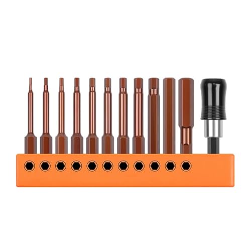 Sechskant-Inbusschlüssel-Bitsatz, Schraubendreher, elektrische Bohrmaschine, metrischer Schnellspannadapter, Schraubendreher, Sicherheits-Magnetspitzen (Sechskant-Inbus-Bit SAE) von SKFGNX