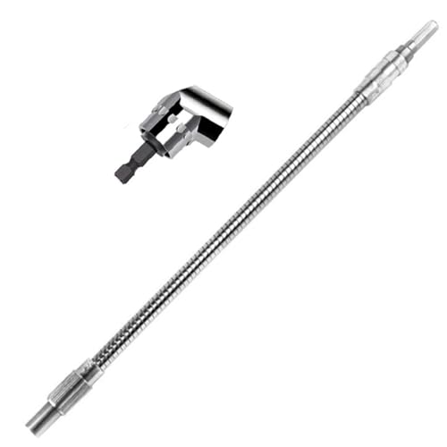 Winkelbohradapter, flexible Welle, Aufsatz für Elektroschrauber, Schlagschrauber, flexible Verlängerung, Sechskant-Bithalter (Bohradapter-Set A) von SKFGNX