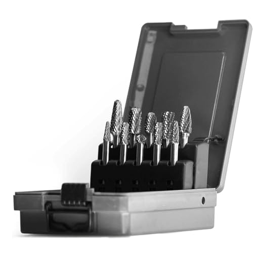Wolframkarbid-Frässtifte-Set, 6 mm Schaft, Doppelschnitt, solide Elektrowerkzeuge, Rotationsfeilen-Bits für die Schleifmaschine, Metall- und Holzfräser, Fräsen Wolframkarbid-Frässtifte-Set, 6 mm Schaft, Doppelschnitt, solide Elektrowerkzeuge, Rotationsfeilen-Bits für die Schleifmaschine, Metall- und Holzfräser, Fräsen von SKFGNX