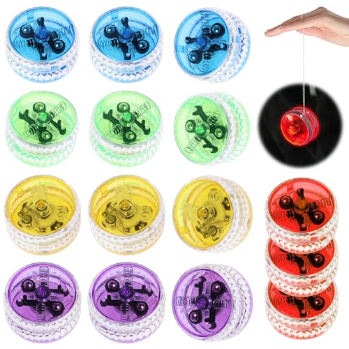 SKIKHN 15 Stück LED Licht YoYo, Kunststoff Responsive Yoyo, JoJo Leuchtend für Anfänger und Kinder, Reaktives Kugellager JoJo für Geburtstag Party, Gastgeschenk, Mitgebsel, Klassenzimmer Preise SKIKHN 15 Stück LED Licht YoYo, Kunststoff Responsive Yoyo, JoJo Leuchtend für Anfänger und Kinder, Reaktives Kugellager JoJo für Geburtstag Party, Gastgeschenk, Mitgebsel, Klassenzimmer Preise von SKIKHN