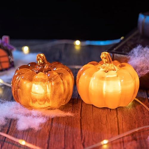 SKIKHN Herbstdeko Kürbis Deko mit LED Licht,2 Stück Erbst Deko Kürbis Laterne,Dekor Led-Kürbislampe,Herbst Dekoration,Kürbis Deko fur Herbst Tischdeko,Halloween,Thanksgiving,Garten Party Deko SKIKHN Herbstdeko Kürbis Deko mit LED Licht,2 Stück Erbst Deko Kürbis Laterne,Dekor Led-Kürbislampe,Herbst Dekoration,Kürbis Deko fur Herbst Tischdeko,Halloween,Thanksgiving,Garten Party Deko von SKIKHN