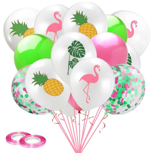 15 Stück Hawaii Party Deko Ballons, 12 Zoll Grün Pink Weiß Flamingo Ananas Palmblätter Tropische Latex Luftballons für Mädchen Frauen Sommer Strand Thema Geburtstag Hawaii Deko Ballons 15 Stück Hawaii Party Deko Ballons, 12 Zoll Grün Pink Weiß Flamingo Ananas Palmblätter Tropische Latex Luftballons für Mädchen Frauen Sommer Strand Thema Geburtstag Hawaii Deko Ballons von SKIPTHYBER