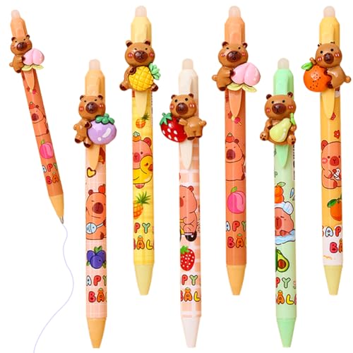 Radierbarer Kugelschreiber,6 Stück Capybara Stifte Niedlicher Cartoon Stift 0,5 mm Capy-bara Gelstifte Radierbar, Cartoon Gelstift Einziehbarer, Studenten Geschenk Schule Bürobedarf Schulsachen Radierbarer Kugelschreiber,6 Stück Capybara Stifte Niedlicher Cartoon Stift 0,5 mm Capy-bara Gelstifte Radierbar, Cartoon Gelstift Einziehbarer, Studenten Geschenk Schule Bürobedarf Schulsachen von SKIPTHYBER