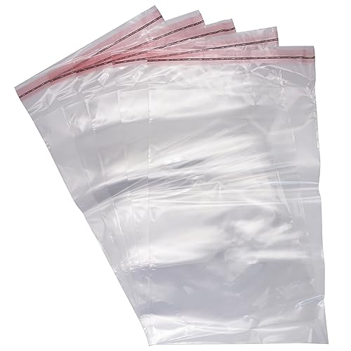 SKIR'CO (100 Stück) Transparente Zellophantüten 20 x 30 cm, selbstklebende Beutel, OPP Plastiktüten, selbstverschließende Plastiktüten für Lebensmittel von SKIR'CO