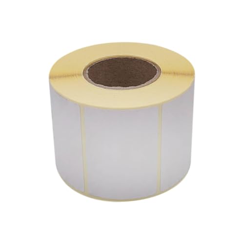 SKIR'CO (700 Stück) Thermodirekt-Etiketten 58 x 40 mm, permanent haftende rechteckige Thermoaufkleber, Thermodrucker-Etiketten von SKIR'CO