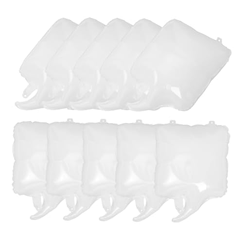 10Stücke Weiße Quadratische Folienballons Leere Aluminiumballons für Kreative Partydekorationen für Hochzeiten Geburtstagsfeiern und Mottopartys Leicht von SKISUNO