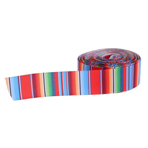 SKISUNO 1 Rolle Buntes Mexikanisches Serape-band Für Mexikanische Feiern, Bastelarbeiten, Geschenkverpackungen, Party-dekorationen, Haarschleifen A SKISUNO 1 Rolle Buntes Mexikanisches Serape-band Für Mexikanische Feiern, Bastelarbeiten, Geschenkverpackungen, Party-dekorationen, Haarschleifen A von SKISUNO