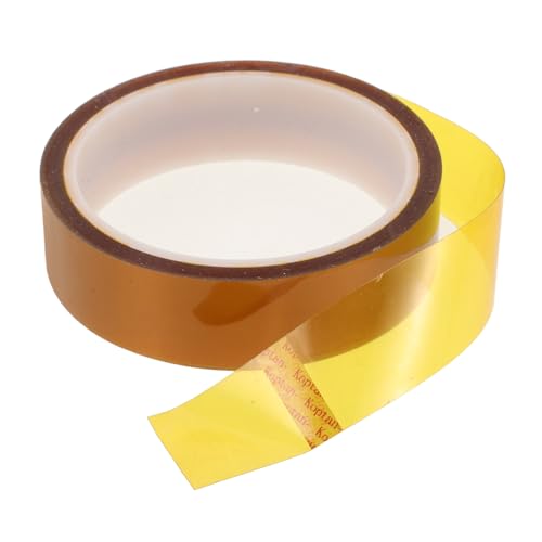 SKISUNO 1 Rolle Hitzebeständiges Klebeband Hochisolierendes Polyimidband für Elektronik Sublimation Industrie Temperaturbeständig für Sichere Wärmeisolierung Zuverlässige Anwendung von SKISUNO