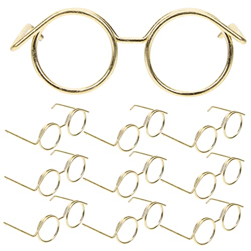 SKISUNO 10 Stück Metallbrillen Brillen Für Puppen Brillen Requisiten Für Puppen Puppensonnenbrillen Mit Rand Puppenbrillen Puppenbrillen Puppenbrillen Puppenbrillen Sonnenbrillen Für von SKISUNO