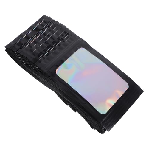 SKISUNO 100Stücke Selbstklebende Klarsichtbeutel Transparente Verpackungstaschen für Schmuck Kosmetik Kleine Accessoires Robustes Polyestermaterial für von SKISUNO
