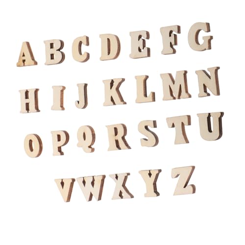 SKISUNO 104Stücke Holzbuchstaben DIY Alphabet für Natürliche Holzfarbe für Basteln Lernen und Kreative Wanddekoration für Zuhause Schule und Kindergarten SKISUNO 104Stücke Holzbuchstaben DIY Alphabet für Natürliche Holzfarbe für Basteln Lernen und Kreative Wanddekoration für Zuhause Schule und Kindergarten von SKISUNO