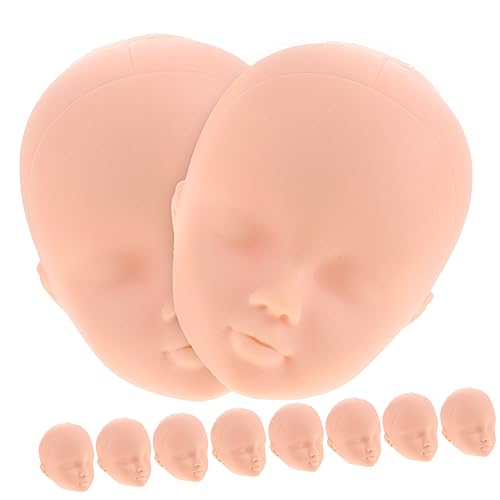 SKISUNO 10St Puppenkopf anziehen puppenköpfe schminkköpfe wohnungsdeko Mini-Kopfschmuck bjd puppenkopf Mini-Waschmaschine Körper kleines Deko-Accessoire Spielzeugzubehör für Kinder Plastik von SKISUNO