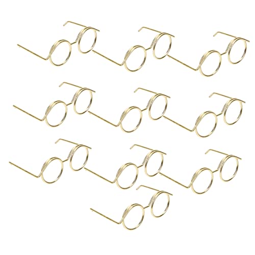 SKISUNO 10stücke Puppenbrillen Miniaturbrillen Puppen Requisiten Dekorative Brillen Mini Haus Zubehör Metall Brille Für Puppen SKISUNO 10stücke Puppenbrillen Miniaturbrillen Puppen Requisiten Dekorative Brillen Mini Haus Zubehör Metall Brille Für Puppen von SKISUNO