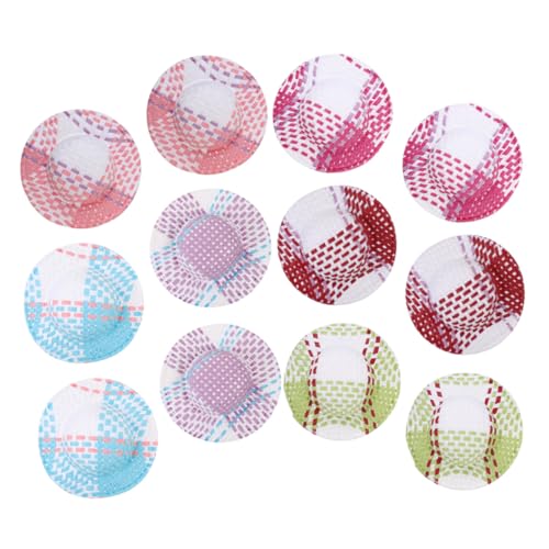 SKISUNO 12 Stück Teiliges Miniatur Papier Strohhüte Bunte DIY Puppenhut Bastelaccessoires Gewebte Kleine Dekorationen für Puppenhaus und Schmuckgestaltung SKISUNO 12 Stück Teiliges Miniatur Papier Strohhüte Bunte DIY Puppenhut Bastelaccessoires Gewebte Kleine Dekorationen für Puppenhaus und Schmuckgestaltung von SKISUNO