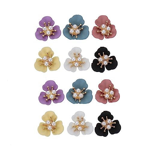 SKISUNO 12 Stück Teiliges Nagelkunst Dekorationen Blüten Perlen Sticker für Maniküre Diy Nail Art Charms und Rosé für Hochzeiten und Partys SKISUNO 12 Stück Teiliges Nagelkunst Dekorationen Blüten Perlen Sticker für Maniküre Diy Nail Art Charms und Rosé für Hochzeiten und Partys von SKISUNO