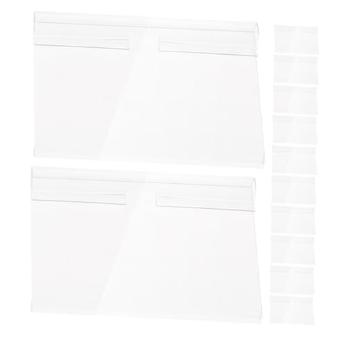 SKISUNO 120Stücke Regaletikettenhalter aus Wiederverwendbare Schilderständer für Einzelhandel Transparente Preisschilder Etikettenhalter für Supermärkte Geschäfte SKISUNO 120Stücke Regaletikettenhalter aus Wiederverwendbare Schilderständer für Einzelhandel Transparente Preisschilder Etikettenhalter für Supermärkte Geschäfte von SKISUNO