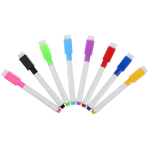 SKISUNO 16 Stück Whiteboard-Marker Mit Feiner Spitze Für Schüler, Magnetische, Trocken Abwischbare Marker Mit Radiergummikappe, Whiteboard-Mini-trockenlöschmarker, Großpackung Für SKISUNO 16 Stück Whiteboard-Marker Mit Feiner Spitze Für Schüler, Magnetische, Trocken Abwischbare Marker Mit Radiergummikappe, Whiteboard-Mini-trockenlöschmarker, Großpackung Für von SKISUNO