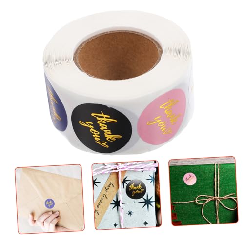 SKISUNO 1Rolle Dankeschön Aufkleber Selbstklebende Sticker für Dekorative Box Verpackungsaufkleber Große Themenaufkleber zum Verschließen SKISUNO 1Rolle Dankeschön Aufkleber Selbstklebende Sticker für Dekorative Box Verpackungsaufkleber Große Themenaufkleber zum Verschließen von SKISUNO