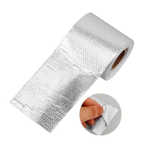 SKISUNO 1Rolle Isolierendes Aluminiumfolienband Hitzebeständiges Klebeband für Industrielle Anwendungen Robust und Reißfest für Auspuffanlagen und Kanalisolierung SKISUNO 1Rolle Isolierendes Aluminiumfolienband Hitzebeständiges Klebeband für Industrielle Anwendungen Robust und Reißfest für Auspuffanlagen und Kanalisolierung von SKISUNO