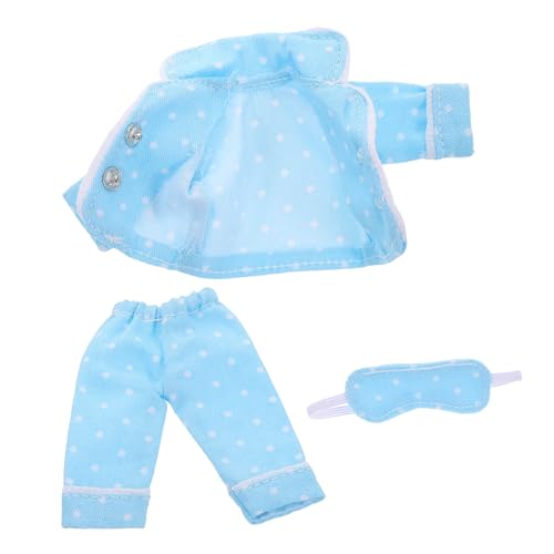 SKISUNO 1Satz Mini Puppen Schlafanzug mit Augenmaske und Kleidung Puppenzubehör für DIY Puppenoutfits für Puppen Süßem Design und Vielseitigen von SKISUNO