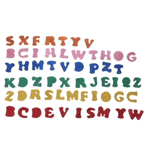 SKISUNO 2 Packungen Selbstklebende Bunte Moosgummi Buchstaben Aufkleber mit Glitzer Kinderfreundliche Foam Alphabet Sticker für DIY Basteln Tagebuch und Geschenkdekoration pro Packung SKISUNO 2 Packungen Selbstklebende Bunte Moosgummi Buchstaben Aufkleber mit Glitzer Kinderfreundliche Foam Alphabet Sticker für DIY Basteln Tagebuch und Geschenkdekoration pro Packung von SKISUNO