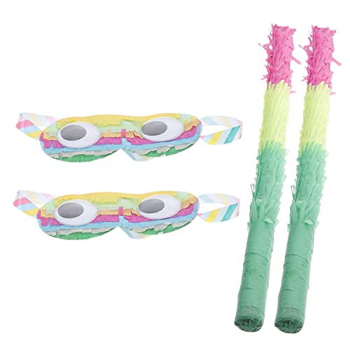 SKISUNO 2 Sätze Von Auffälligen Kindern Cosplay Toy Lovely Pinata Paper Stick Und Papier Brillengeburtstagsfeier Supply SKISUNO 2 Sätze Von Auffälligen Kindern Cosplay Toy Lovely Pinata Paper Stick Und Papier Brillengeburtstagsfeier Supply von SKISUNO