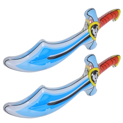 SKISUNO 2 Stück Aufblasbare Piratensäbel für Lange Piratenschwerter für Karneval Halloween und Cosplay Robuste und Einfach zu Bedienende Attraktion für Kinderpartys SKISUNO 2 Stück Aufblasbare Piratensäbel für Lange Piratenschwerter für Karneval Halloween und Cosplay Robuste und Einfach zu Bedienende Attraktion für Kinderpartys von SKISUNO
