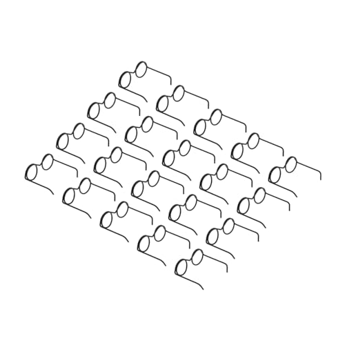 SKISUNO 20 Stück Mini Puppenbrille aus Metall mit Drahtgestell Runde Rahmenlose Brille für Puppen Zubehör für Puppenstyling und Fotografie von SKISUNO