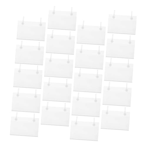 SKISUNO 20Stücke Etikettenhalter für Transparente Preisschild Clips aus Doppelhaken Design für Sichere Befestigung für Convenience Stores Langlebig SKISUNO 20Stücke Etikettenhalter für Transparente Preisschild Clips aus Doppelhaken Design für Sichere Befestigung für Convenience Stores Langlebig von SKISUNO