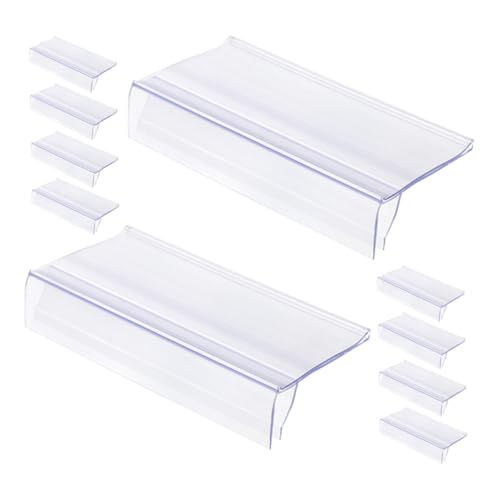 SKISUNO 20Stücke Transparente Preisschildhalter für Regaletikettenkarten für Supermärkte Apotheken Einfach zu Handhaben Anpassbar SKISUNO 20Stücke Transparente Preisschildhalter für Regaletikettenkarten für Supermärkte Apotheken Einfach zu Handhaben Anpassbar von SKISUNO