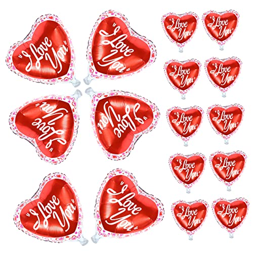 SKISUNO 25Stücke Herz Folienballons aus Aluminium für Romantische Hochzeiten und Valentinstag Dekoration für Partys Verlobungen und Jubiläen für Innen und Außenbereiche SKISUNO 25Stücke Herz Folienballons aus Aluminium für Romantische Hochzeiten und Valentinstag Dekoration für Partys Verlobungen und Jubiläen für Innen und Außenbereiche von SKISUNO