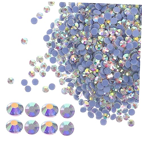 SKISUNO 2880 Stück Strasssteine Hot Melt für Diy Kleidung Schuhe Taschen Flachrückige Glitzersteine für Bastelprojekte Hochzeitskleider Handyhüllen und Mehr von SKISUNO