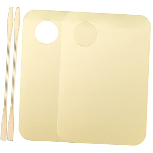 SKISUNO 2Satz Acrylkosmetik Mischpalette mit Spatel Make Up Mischtablett für Foundation und Nagelkunst Teiliges für Kosmetikanwendungen und Künstlerbedarf SKISUNO 2Satz Acrylkosmetik Mischpalette mit Spatel Make Up Mischtablett für Foundation und Nagelkunst Teiliges für Kosmetikanwendungen und Künstlerbedarf von SKISUNO