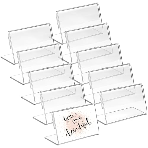 SKISUNO 48 Stück Förmige Tischkartenhalter Transparente Displays für Namenskarten Preisschilder Vielseitig Einsetzbar im Büro Restaurant Geschäft SKISUNO 48 Stück Förmige Tischkartenhalter Transparente Displays für Namenskarten Preisschilder Vielseitig Einsetzbar im Büro Restaurant Geschäft von SKISUNO